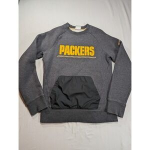 Nike NFL Green Bay Packers Gray‎ Sweatshirt Crewneck Men Size S